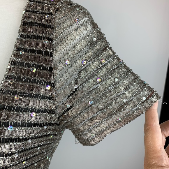 NAEEM KAHN silver with rhinestone accent - Picture 3 of 5